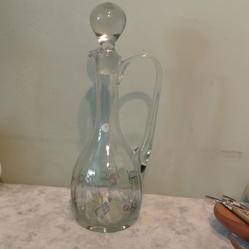 😀Vintage Crystal Decanter Romania
